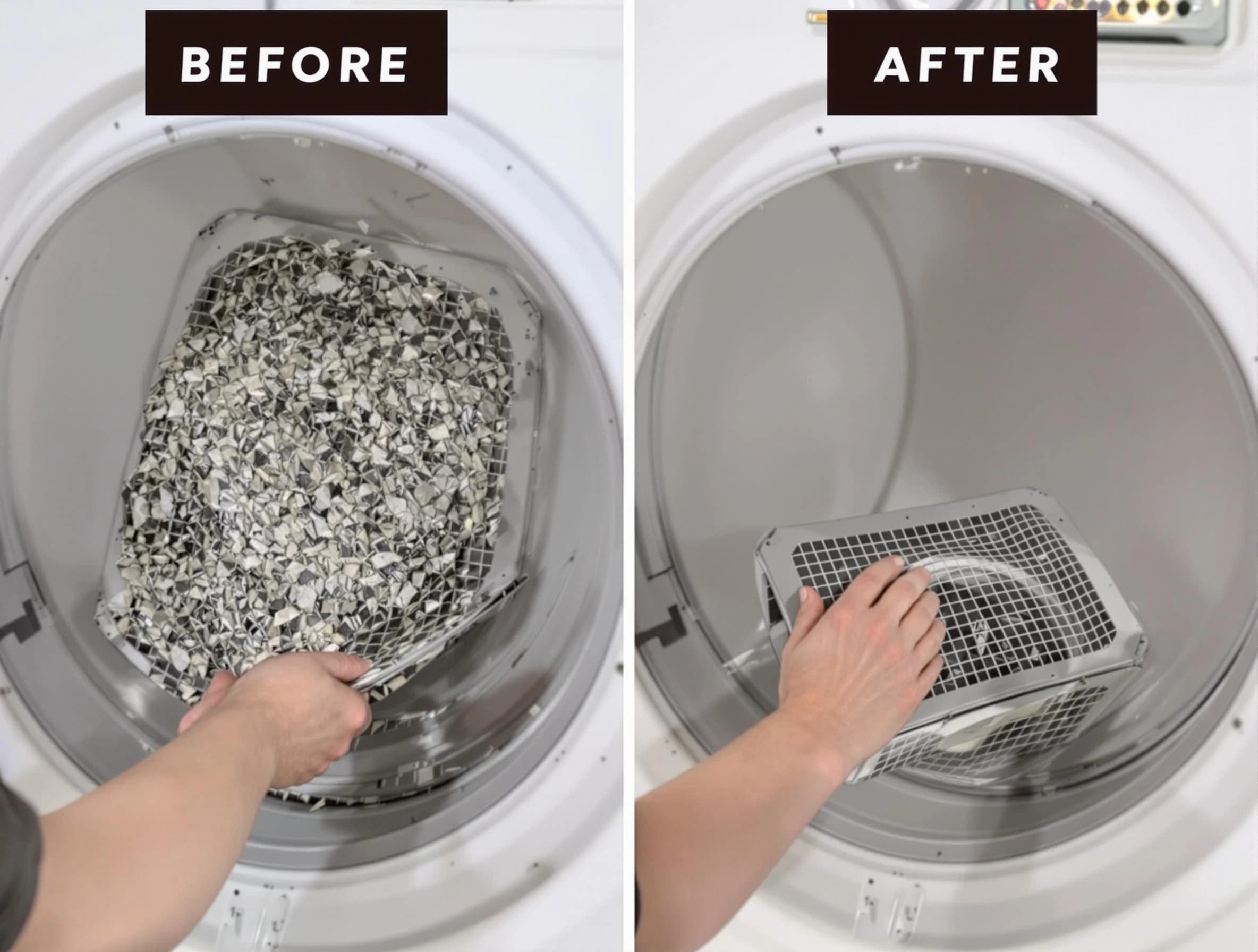 Professional lint trap cleaning by Midwest City Dryer Vent Cleaning in Midwest City