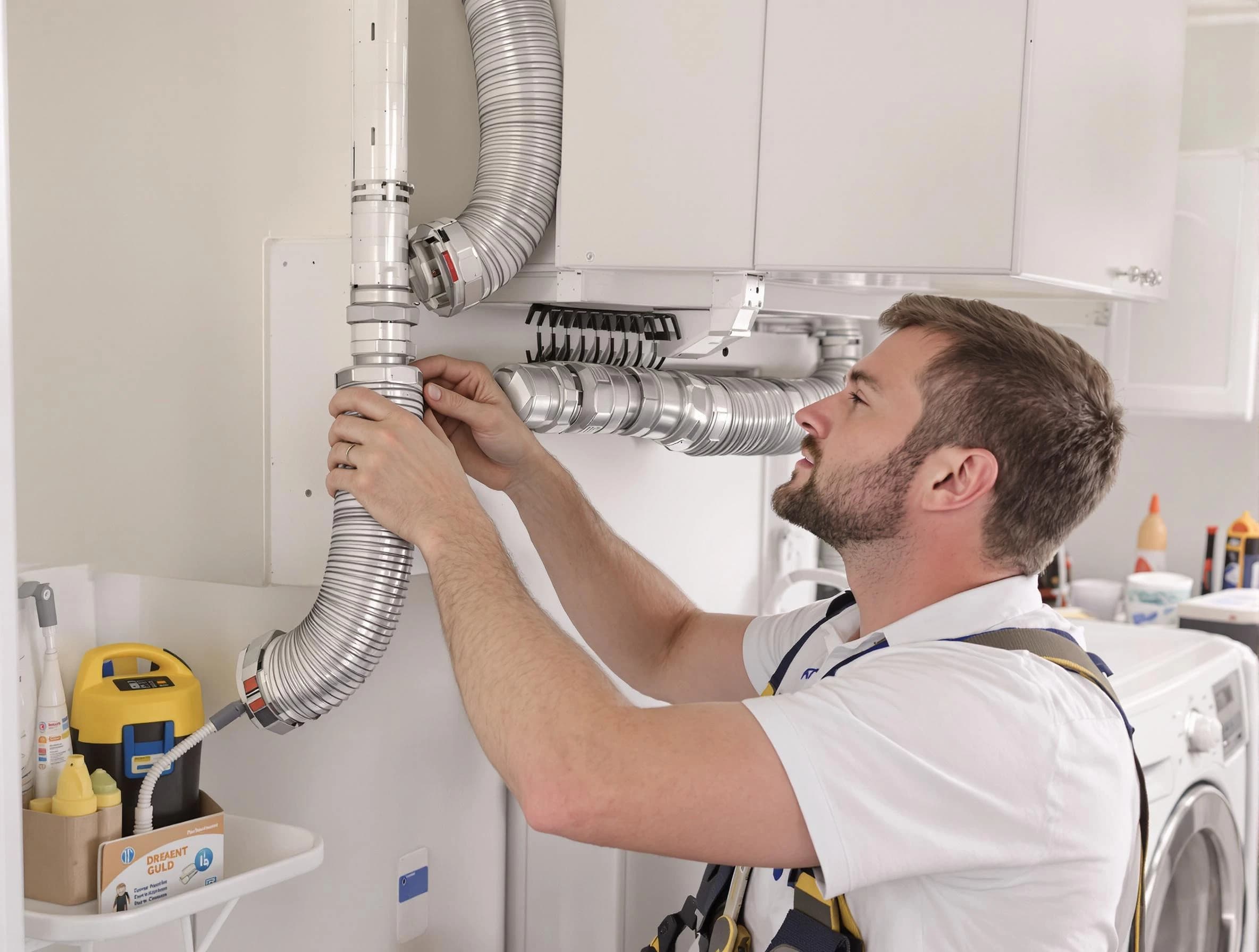 Professional dryer vent repair and installation by Midwest City Dryer Vent Cleaning in Midwest City