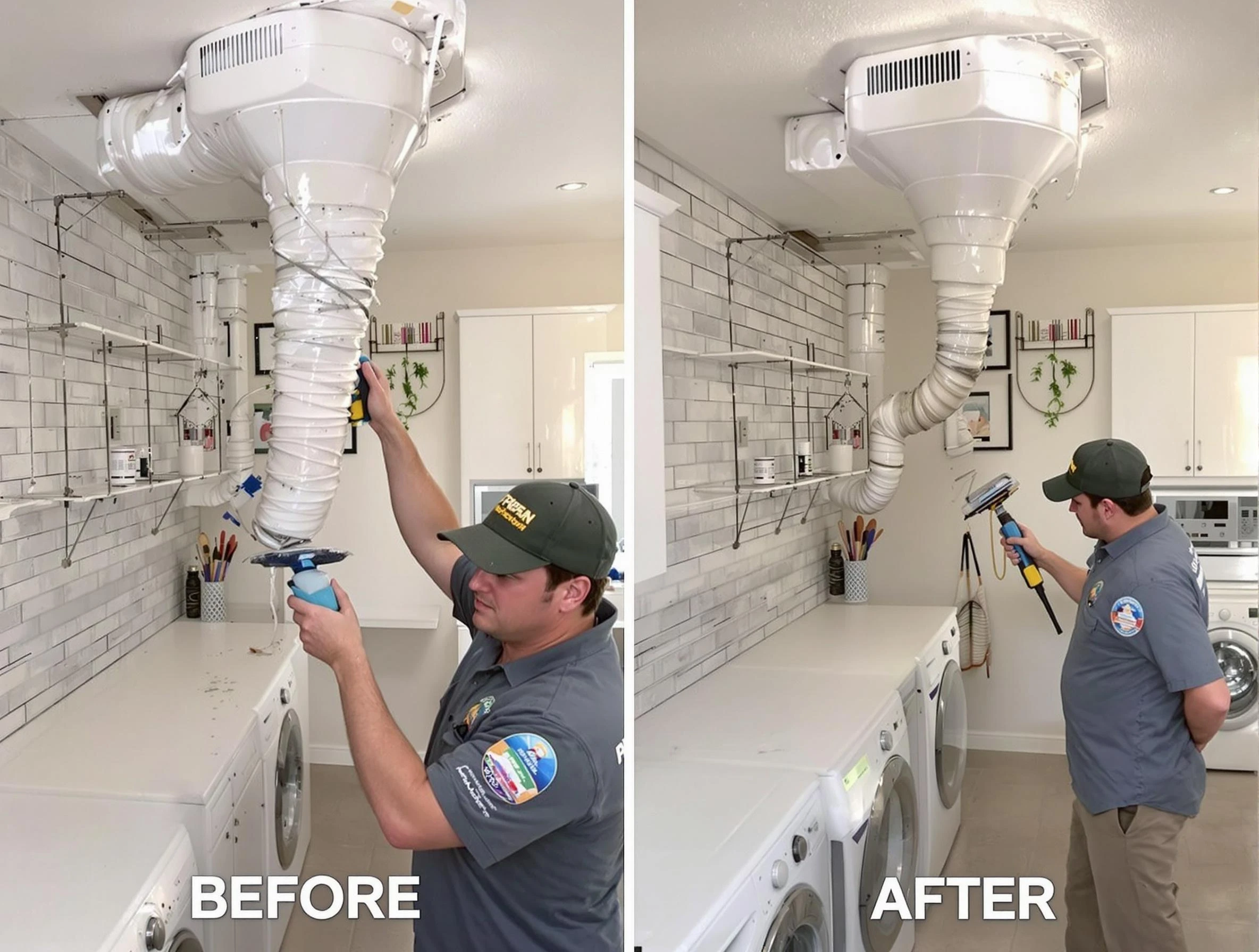 Professional dryer exhaust vent cleaning by Midwest City Dryer Vent Cleaning in Midwest City