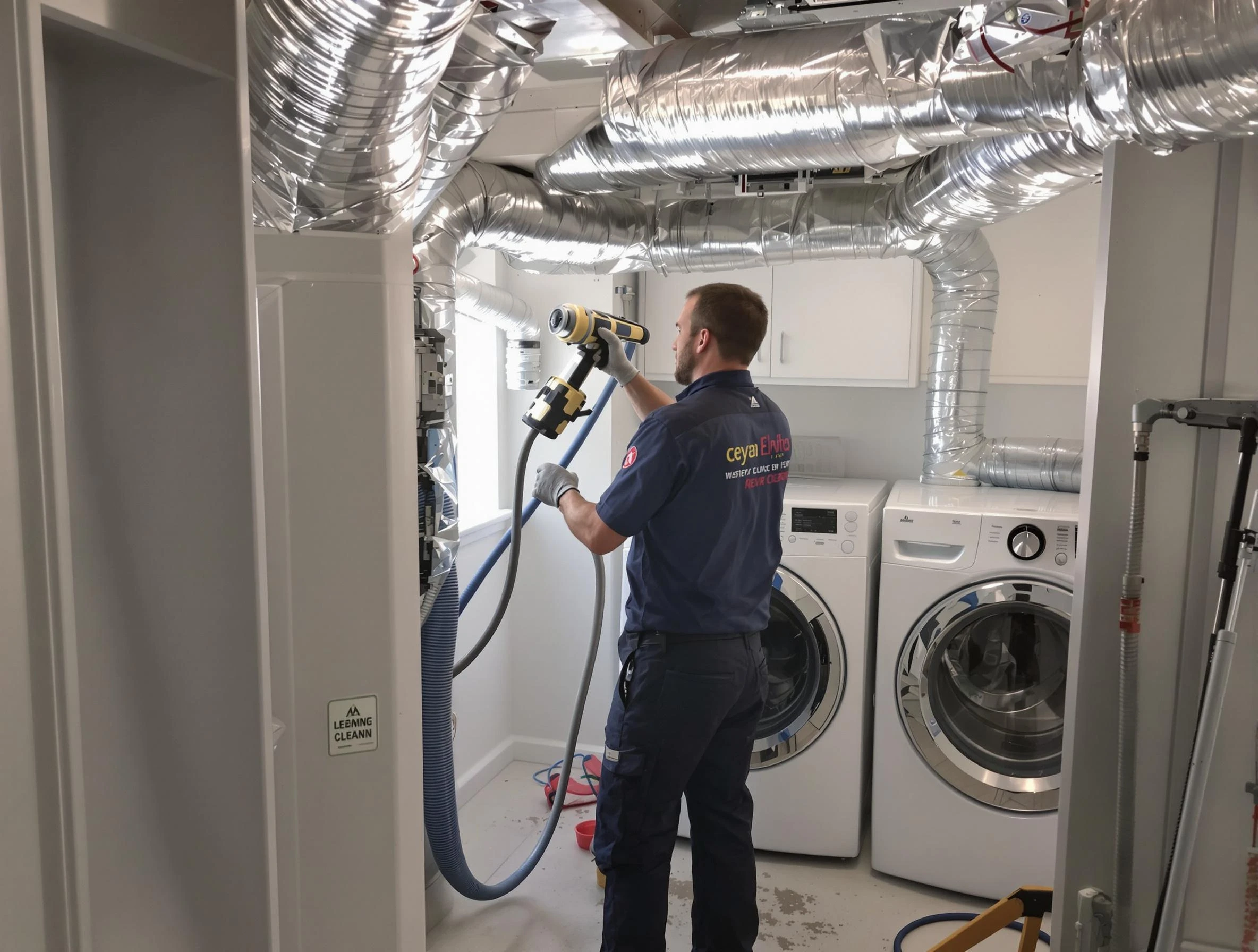 Midwest City Dryer Vent Cleaning specialist using advanced equipment for thorough duct cleaning in Midwest City
